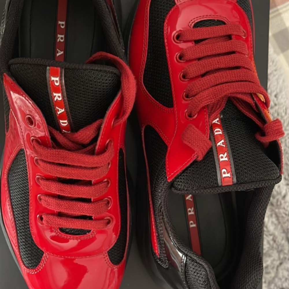 Prada gymshoes size 9. Worn once
